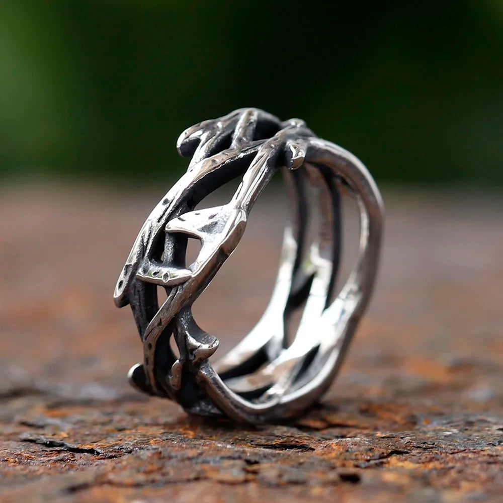 Endisnia - Wreathe of Damascus Ring - Endisnia