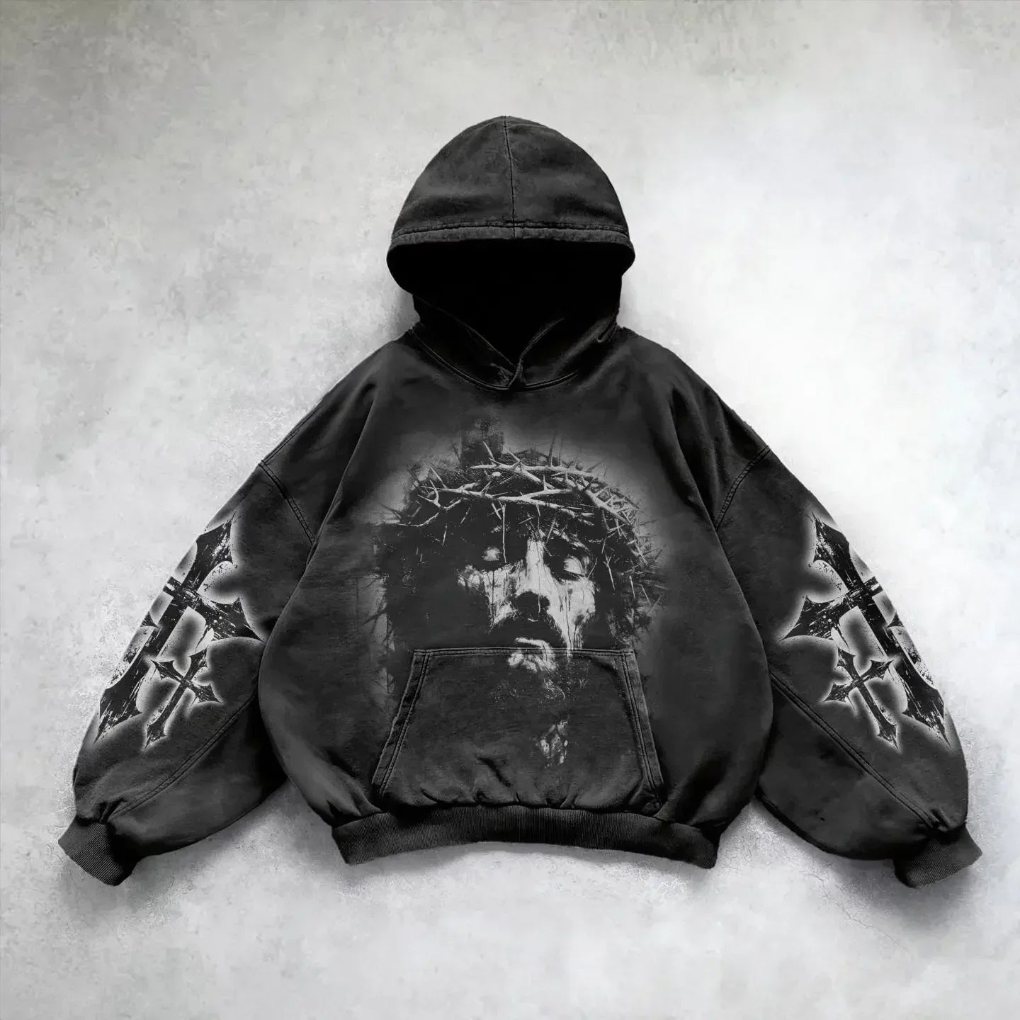 Y2K - Mens Jesus Hoodies - Endisnia