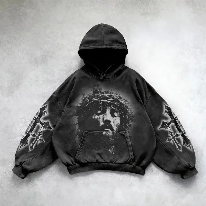 Y2K - Mens Jesus Hoodies - Endisnia