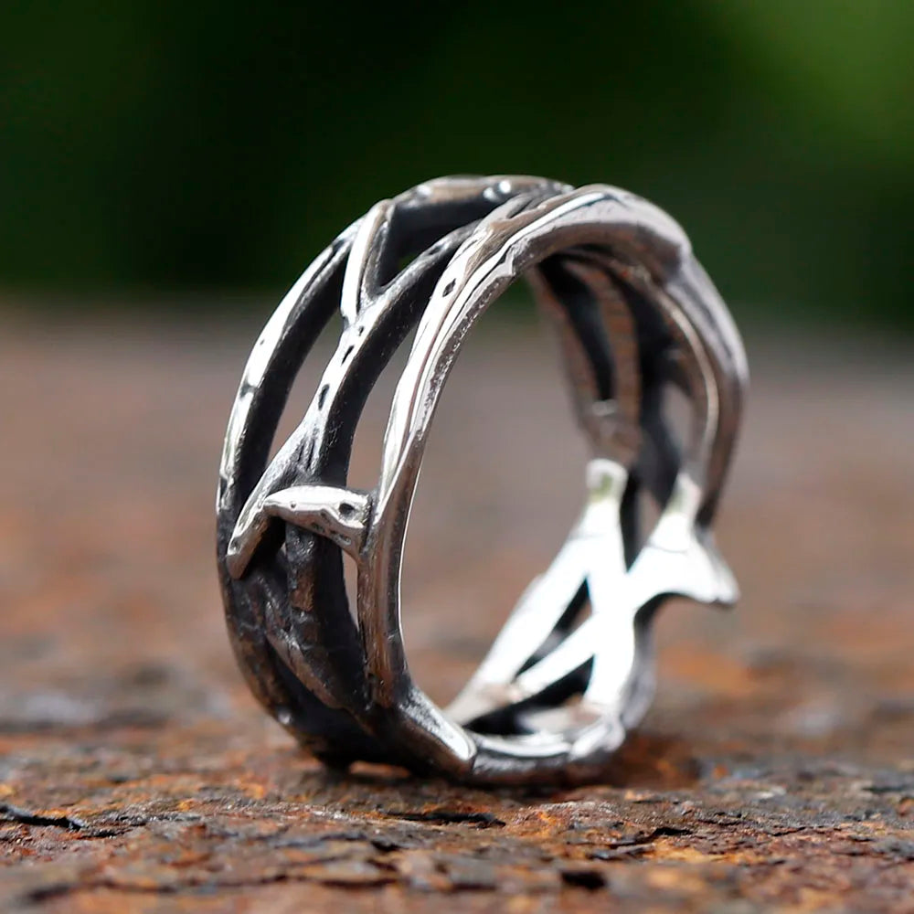 Endisnia - Wreathe of Damascus Ring - Endisnia